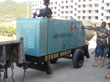 <b>小型柴油泵HBT40D-1407施工现场</b>